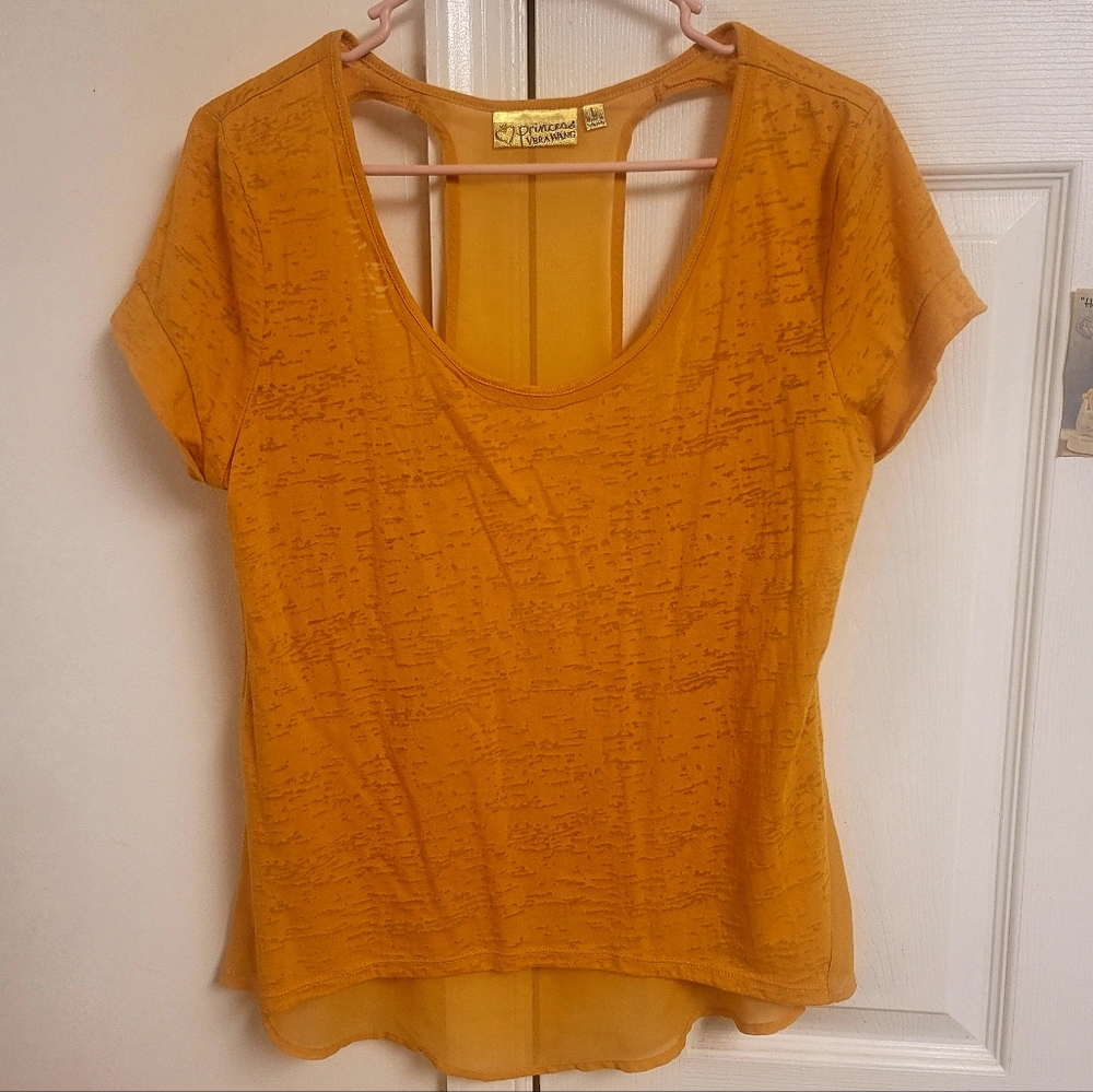 Final Price- Princess Vera by Vera Wang- Space Die Sheer Top